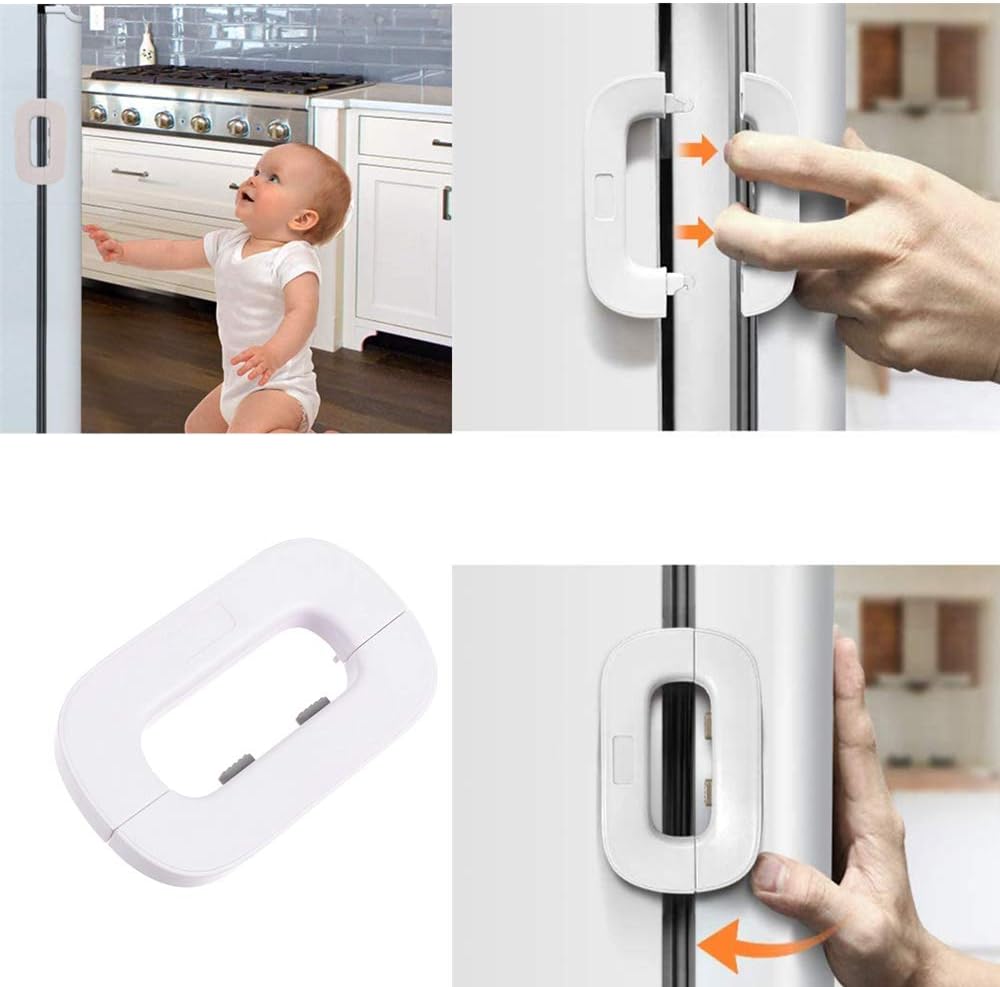 Child Safety Refrigerator Lock ��� Self Adhesive