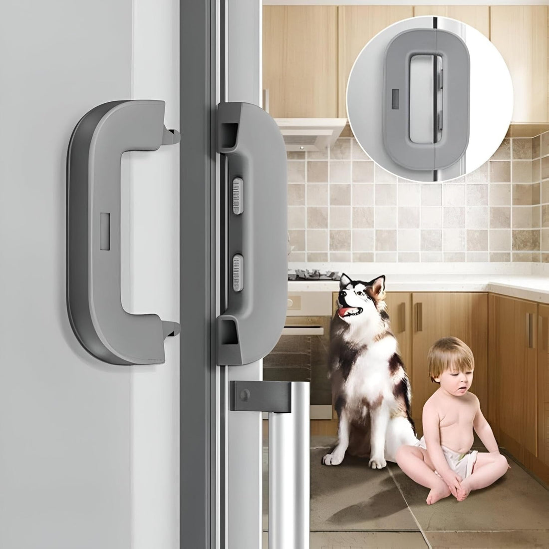 Child Safety Refrigerator Lock ��� Self Adhesive